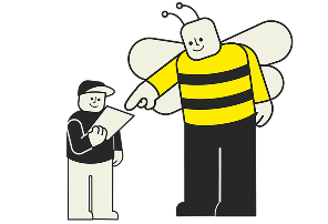  Learner bee.